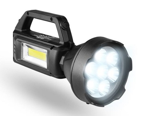 LTC ηλιακός φακός εργασίας LXLL254, 3W LED, 500lm, 1200mAh, IP65 LXLL254