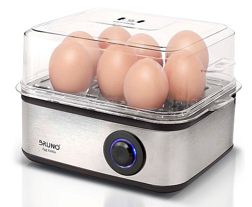 BRUNO βραστήρας αυγών 8 θέσεων BRN-0156, 500W, ανοξείδωτος BRN-0156