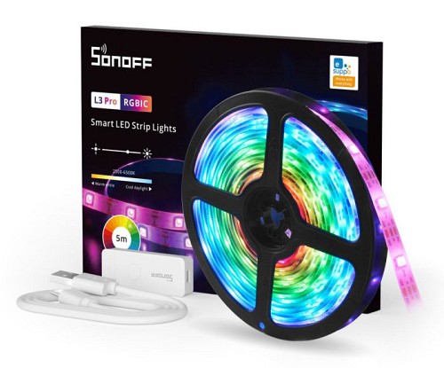 SONOFF smart LED καλωδιοταινία L3 Pro, RGBIC, αδιάβροχη, Wi-Fi & BT, 5m L3-5M-P