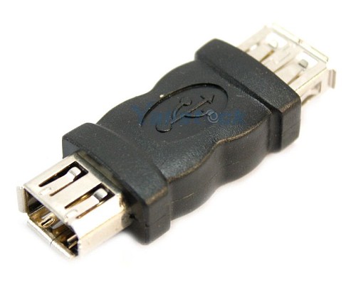 POWERTECH αντάπτορας USB θηλυκό σε θηλυκό CAB-U019, μαύρος CAB-U019