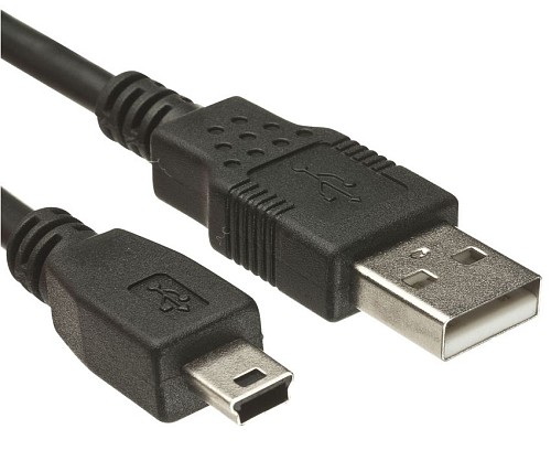 POWERTECH Καλώδιο USB 2.0 σε USB Mini CAB-U025, copper, 1.5m, μαύρο CAB-U025