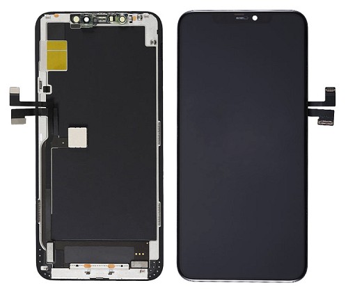 TW INCELL LCD για iPhone 11 Pro Max, camera-sensor ring, earmesh, μαύρη ILCD-022