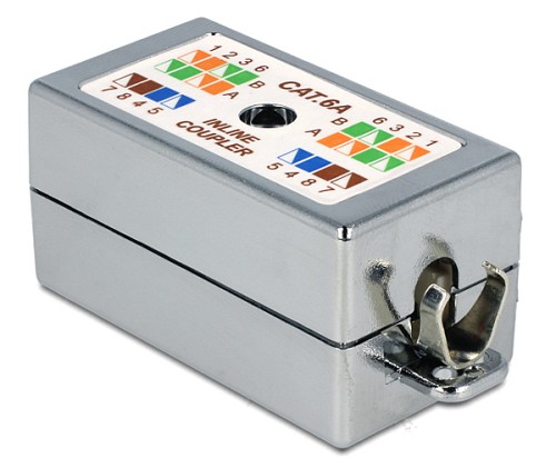 DELOCK κυτίο σύνδεσης καλωδίων δικτύου 86243, Cat 6A LSA, STP, tool-free 86243