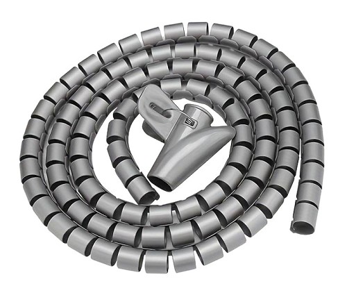 Δεματικό καλωδίων AG873B, πλαστικό, Φ20mm, 2m, γκρι AG873B