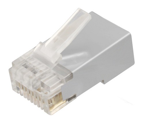 POWERTECH βύσμα RJ45 Cat 6a CAB-N323, μεταλλικό, 8p8cs, 10τμχ CAB-N323