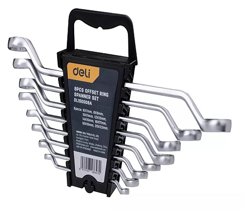 DELI σετ πολύγωνα κλειδιά DL150008A, 6x7-20x22mm, 8τμχ DL150008A