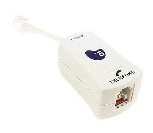 POWERTECH Φίλτρο ADSL για ADSL2+ Modem Router & PSTN, RJ11, 0.20m, Λευκό ADSL-04