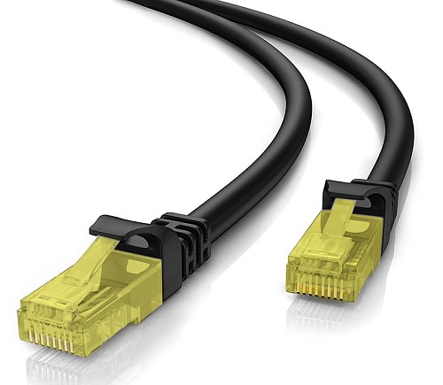 POWERTECH καλώδιο δικτύου CAB-N211 Cat 5e U/UTP, CCA 26AWG, 0.25m, μαύρο CAB-N211
