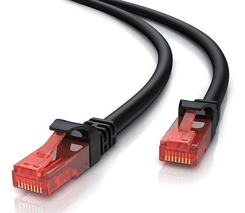POWERTECH καλώδιο δικτύου CAB-N272, Cat 6 U/UTP, copper, 0.25m, μαύρο CAB-N272