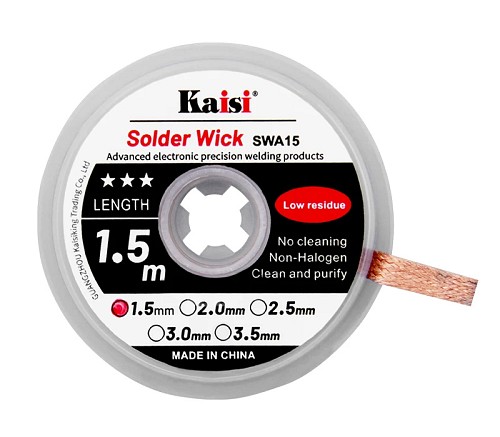 KAISI σύρμα αποκόλλησης KAI-1515, χαλκού, 1.5mm x 1.5m KAI-1515
