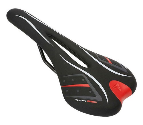 C-TECH σέλα ποδηλάτου BIKE-0042, ανατομική, Φ22.4mm 28 x 13cm, μαύρη BIKE-0042