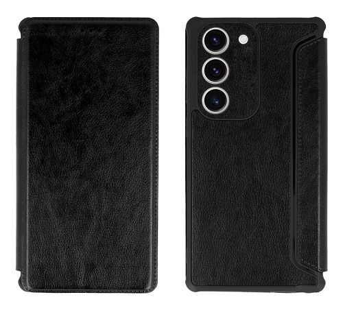 POWERTECH θήκη Razor Leather MOB-1913 για Samsung Galaxy S23 Plus, μαύρη MOB-1913