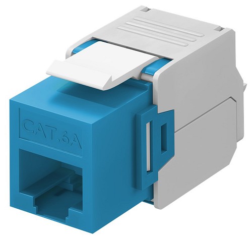 GOOBAY Keystone module RJ45 CAT 6A 90688, UTP, μπλε 90688