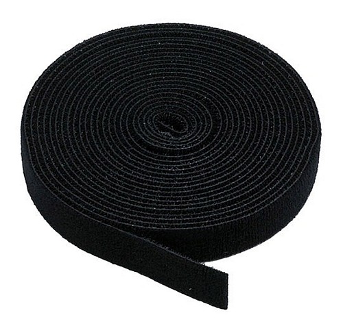 POWERTECH ταινία τύπου velcro πολλαπλών χρήσεων, 13mm, 3m, Black TIES-002
