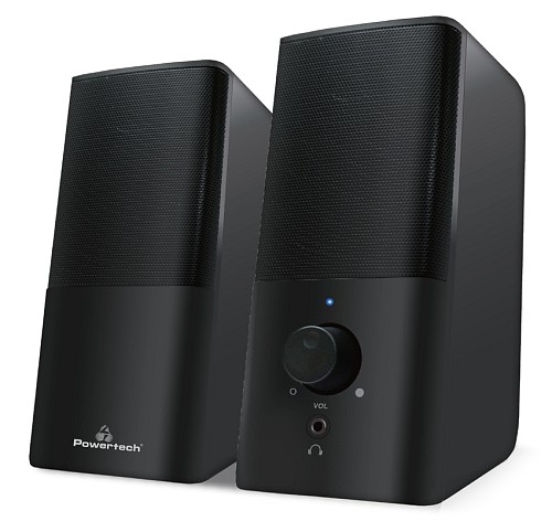 POWERTECH ηχεία Premium sound PT-847, 2x 3W, 3.5mm, μαύρα PT-847