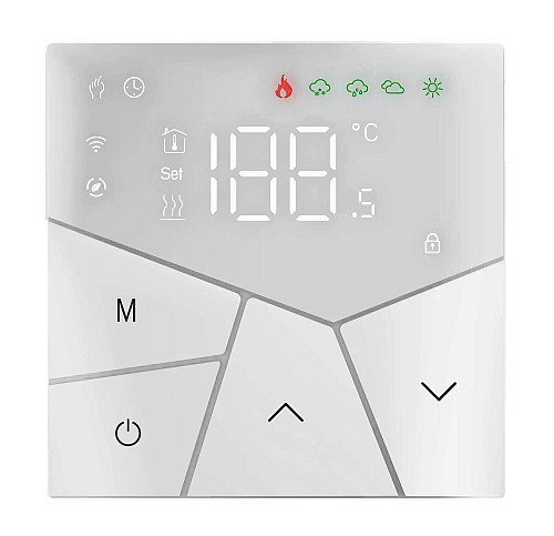 Smart θερμοστάτης χώρου BHT-15GCLW, αερίου, WiFi, λευκός BHT-15GCLW