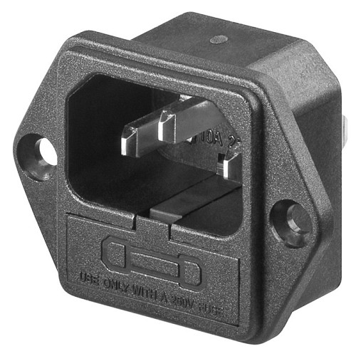 GOOBAY AC chassis plug 11261, με ασφάλεια 11261