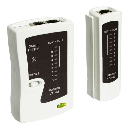 GOOBAY tester δικτύου 68856, CAT 5/6 & ISDN, RJ11, RJ12, & RJ45 68856