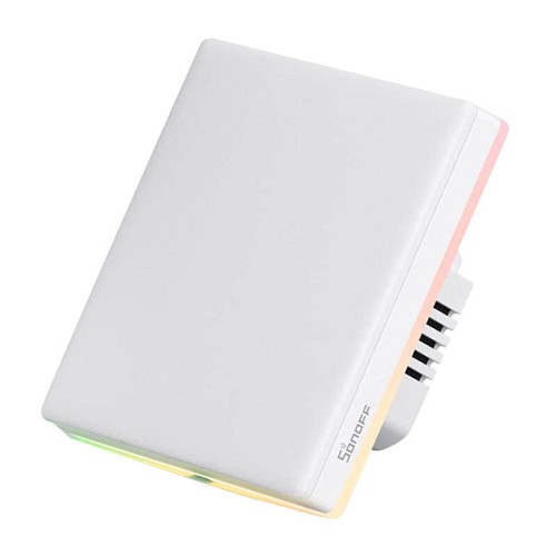 SONOFF smart διακόπτης T5-1C-86 με LED φωτισμό, μονός, Wi-Fi, λευκός T5-1C-86