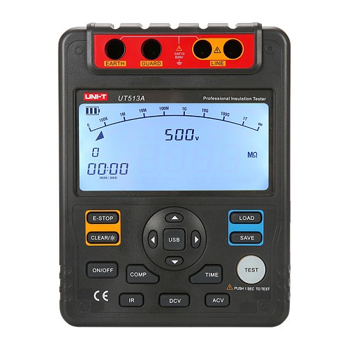 UNI-T ψηφιακός μετρητής αντίστασης UT513A, έως 5κV UT513A