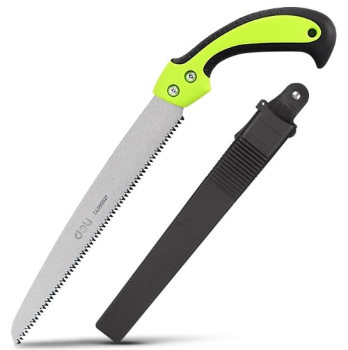 DELI πριόνι ξύλου DL580927 με εργονομική λαβή, 270mm, πράσινο DL580927
