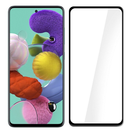 POWERTECH Tempered Glass 5D, Full Glue, Samsung Galaxy A51, μαύρο TGC-0371