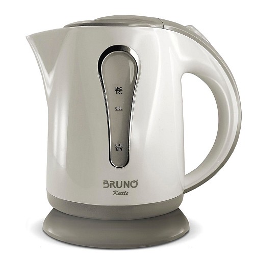 BRUNO βραστήρας νερού BRN-0141, 1L, 1100W, λευκό-γκρι BRN-0141