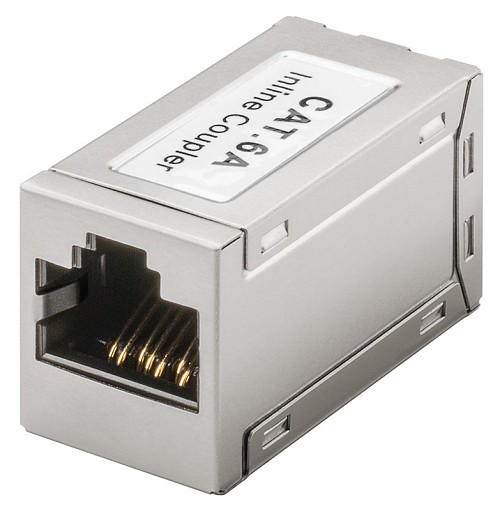 POWERTECH σύνδεσμος RJ45 Cat 6A CAB-N324, 500MHz, PoE+, ασημί CAB-N324