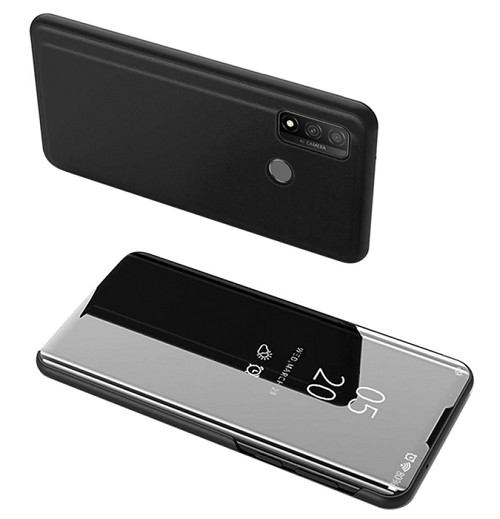 POWERTECH θήκη Clear view MOB-1515, Huawei P Smart 2020, μαύρη MOB-1515
