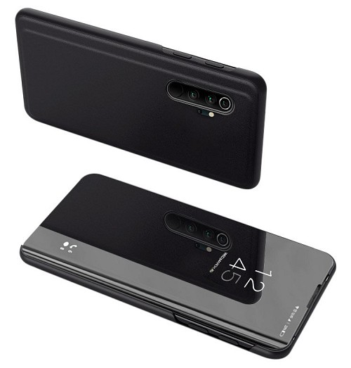 POWERTECH θήκη Clear view MOB-1550, Xiaomi Mi Note 10 Lite, μαύρη MOB-1550