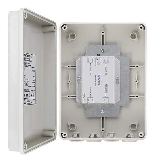 PULSAR extender EXT-POE3H με κυτίο, PoE, IP56 EXT-POE3H