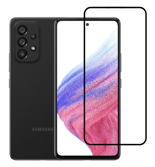 POWERTECH tempered glass 5D TGC-0554, full glue, Samsung A53 5G, μαύρο TGC-0554