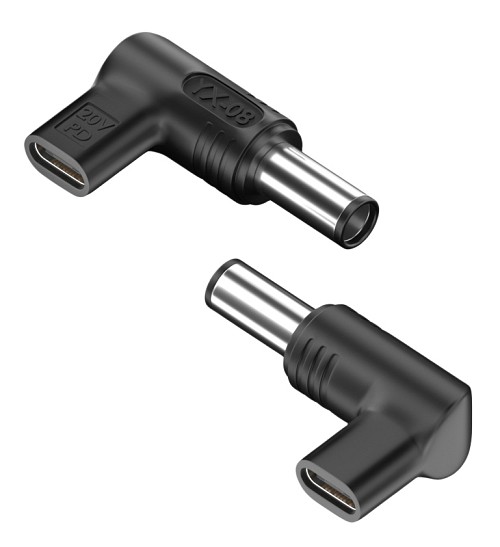 POWERTECH αντάπτορας τροφοδοσίας YX-08, USB-C σε Dell 7.4x5mm, μαύρος YX-08