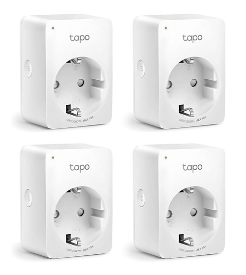 TP-LINK smart αντάπτορας ρεύματος TAPO-P100, Wi-Fi, ΒΤ, 4τμχ, Ver. 1.0 TAPO-P100-4