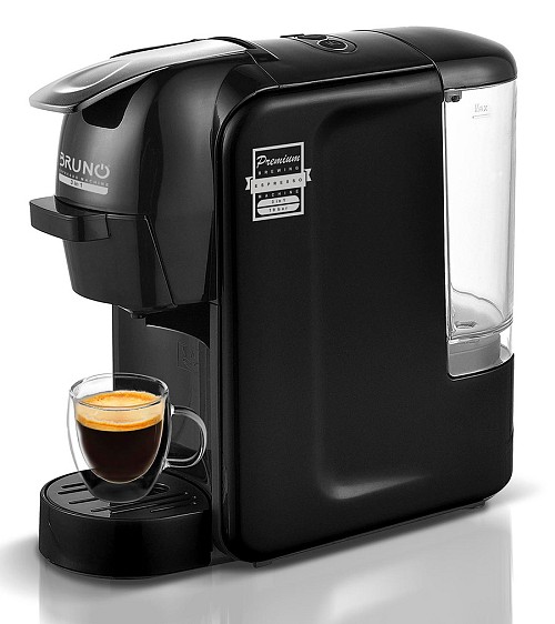 BRUNO καφετιέρα espresso 3 σε 1 BRN-0124, 1450W, 19 bar, μαύρη BRN-0124