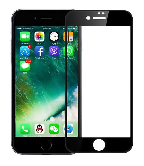 POWERTECH Tempered Glass 5D Full Glue TGC-0233 για iPhone 7 Plus, μαύρο TGC-0233