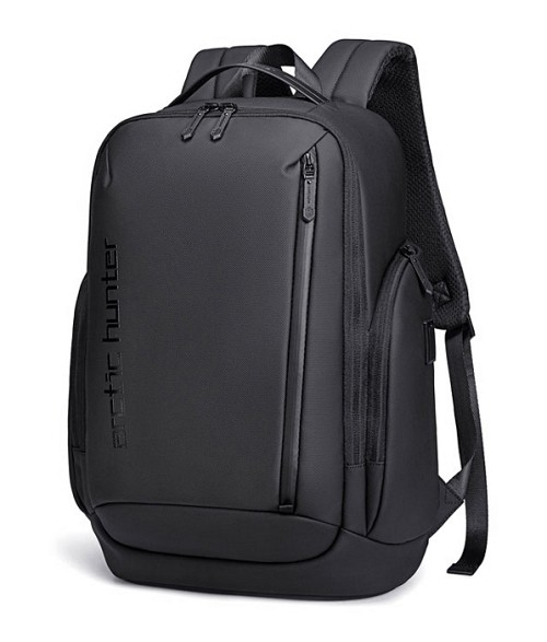 ARCTIC HUNTER τσάντα πλάτης B00554 με θήκη laptop 15.6", 20L, USB, μαύρη B00554-BK