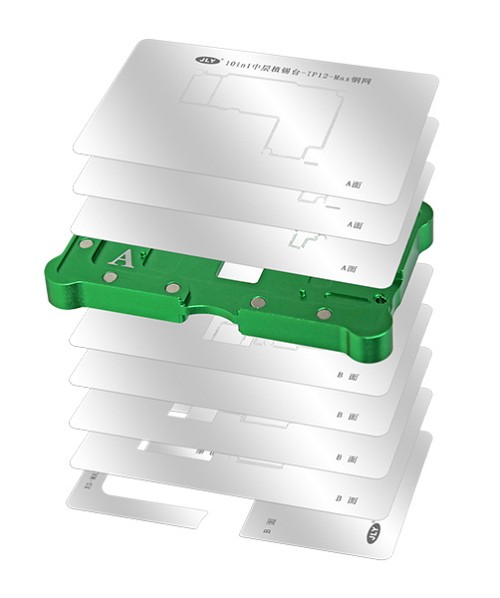 JLY βάση επισκευής motherboard BST-1023APLUS για iPhone, με BGA stencils BST-1023APLUS