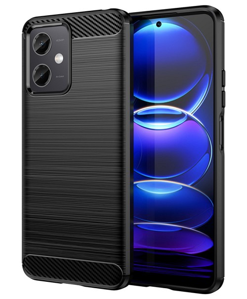POWERTECH θήκη Carbon MOB-1848 για Xiaomi Note 12 5G/Poco X5, μαύρη MOB-1848