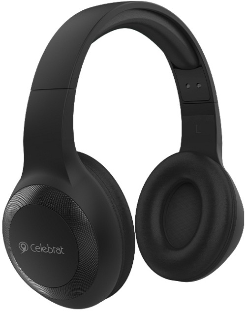 CELEBRAT headphones με μικρόφωνο A23-ΒΚ, bluetooth, 40mm, μαύρο A23-BK