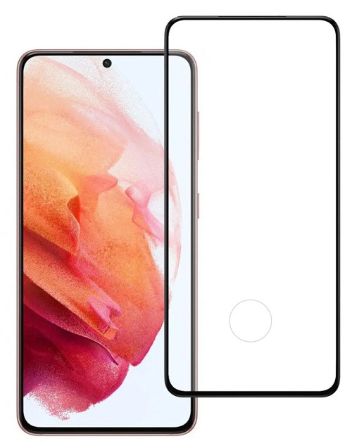 POWERTECH tempered glass 3D, full glue, Samsung S21 5G, μαύρο TGC-0480