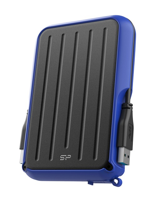 SILICON POWER εξωτερικός HDD Armor A66, 4TB, USB 3.2, μπλε SP040TBPHD66LS3B
