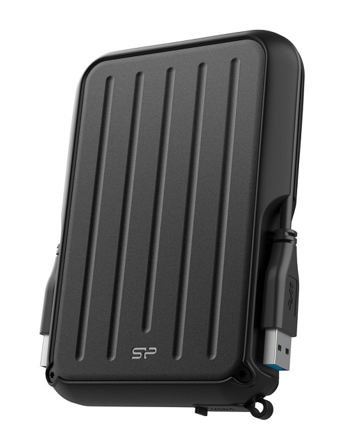SILICON POWER εξωτερικός HDD Armor A66, 4TB, USB 3.2, μαύρος SP040TBPHD66LS3K