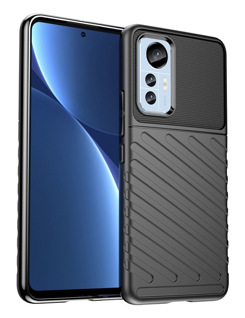 POWERTECH Θήκη Thunder MOB-1757 για Xiaomi 12/12X, μαύρη MOB-1757