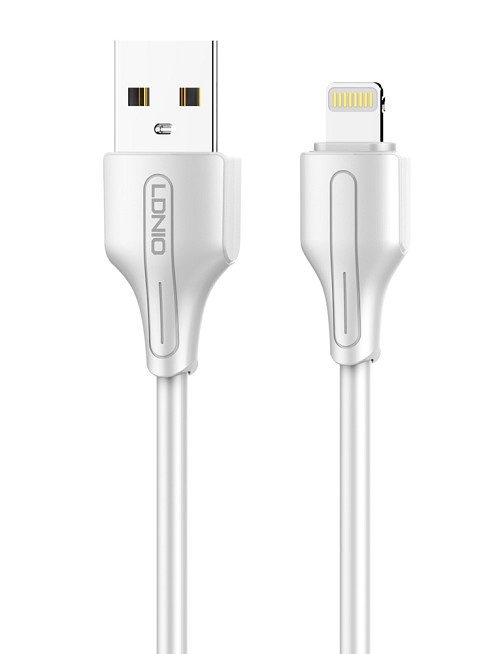 LDNIO καλώδιο Lightning σε USB LS540, 12W, 20cm, λευκό 5210131073506