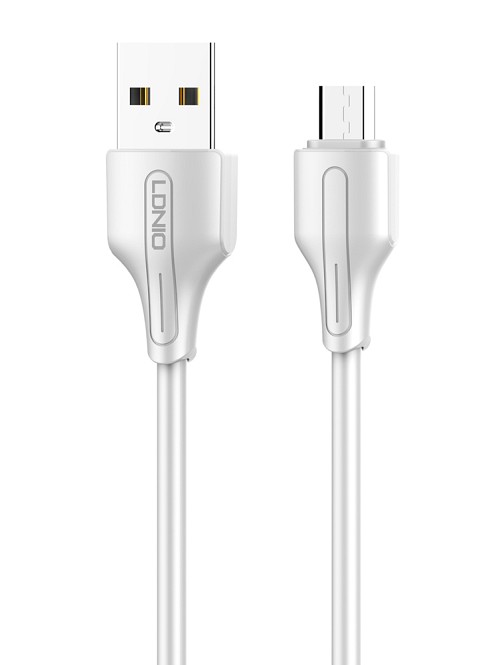 LDNIO καλώδιο Micro USB σε USB LS540, 12W, 20cm, λευκό 6933138691236