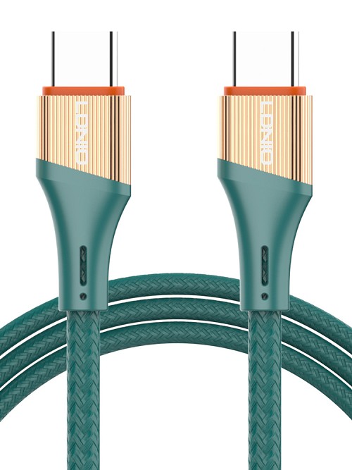 LDNIO καλώδιο USB-C σε USB-C LC631C, 65W PD, 1m, πράσινο 5210131078624