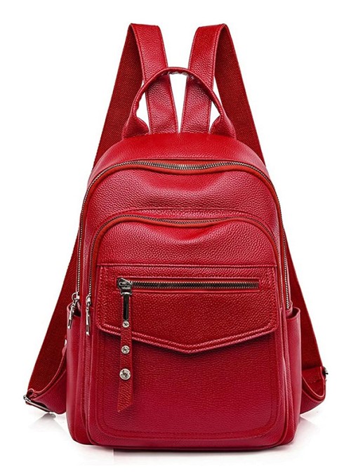 ROXXANI γυναικεία τσάντα πλάτης LBAG-0020, κόκκινη LBAG-0020