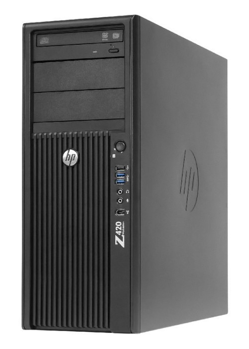 HP Workstation Z420, Refurbished Grade A Repainted, E5-1620, 16GB, 500GB HDD, Nvidia Quadro K2000, DVD, FreeDOS PCM-2392-SQR