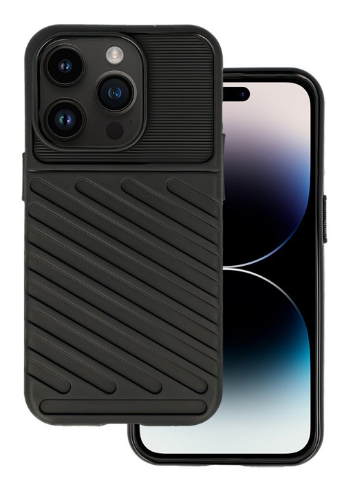POWERTECH Θήκη Thunder MOB-1833 για iPhone 14 Pro, μαύρη MOB-1833